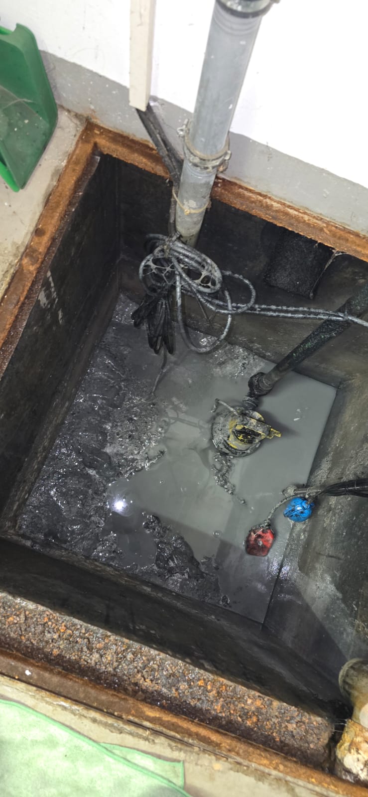 Pumpensumpf Draufsicht